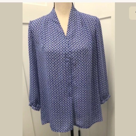 Laundry By Shelli Segal Tops - Laundry by Shelli Segal Women’s Geometric Blouse M